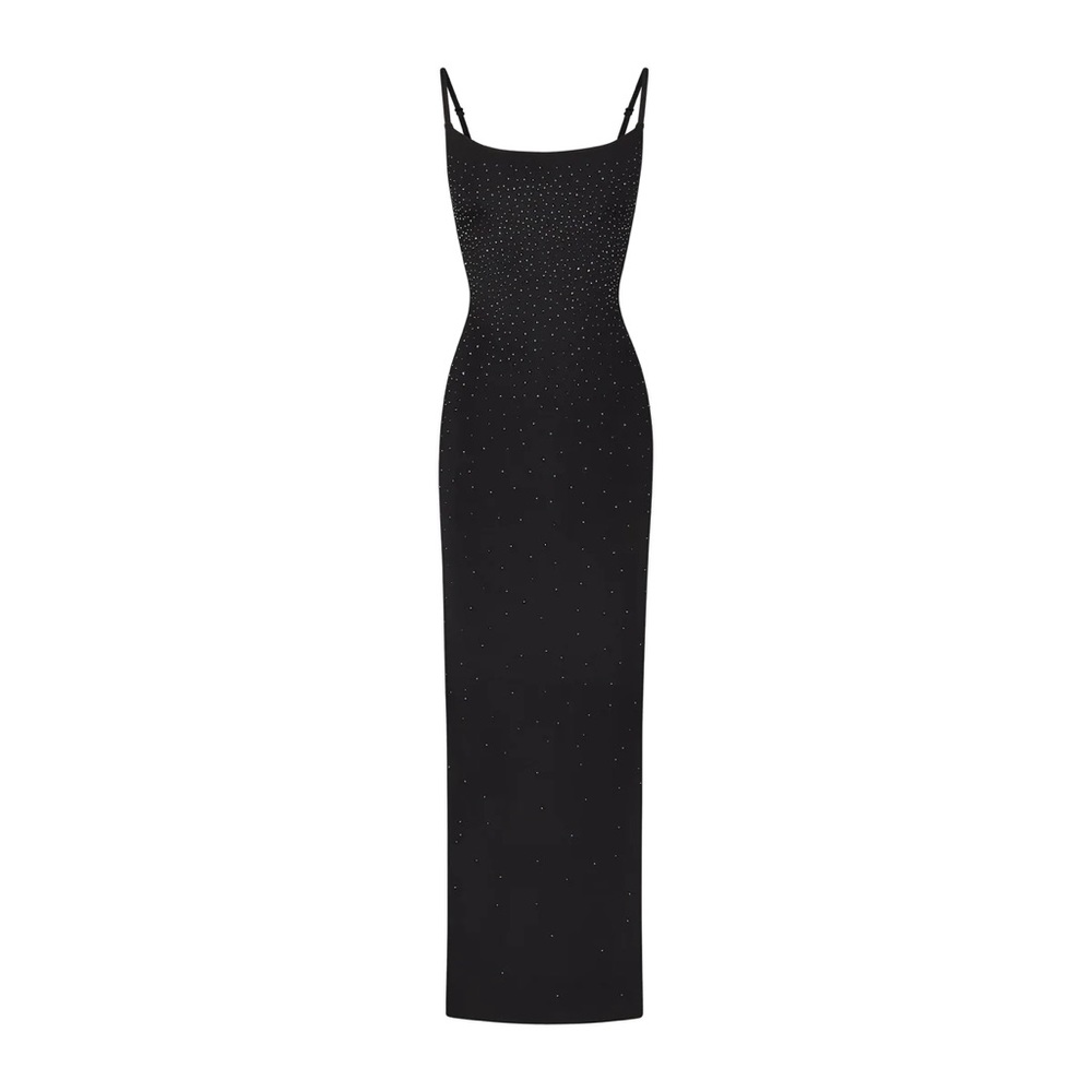 NWT SKIMS x SWAROVSKI  JELLY SHEER CAMI LONG DRESS